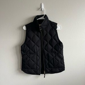 J.Crew quilted black puffer vest